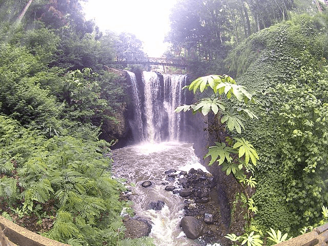 Maribaya Waterfall which is located in Djuanda Forest Park area, Bandung, West Java.